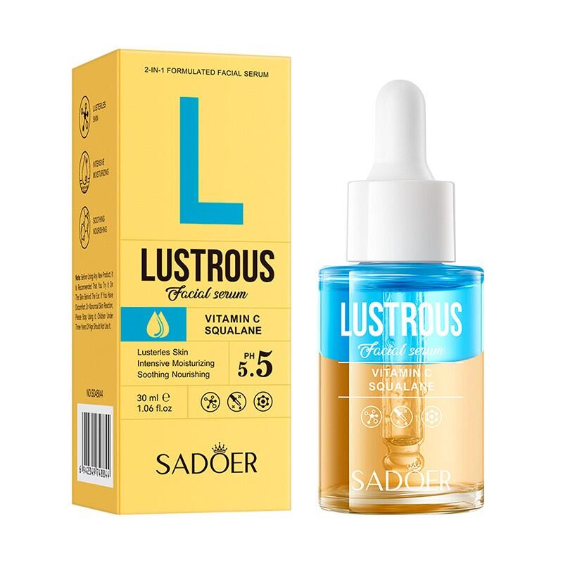Sérum Facial Vitamina C + Escualano 30ml SADOER – Luminosidad, Hidratación Profunda y Antioxidantes en un Solo Paso