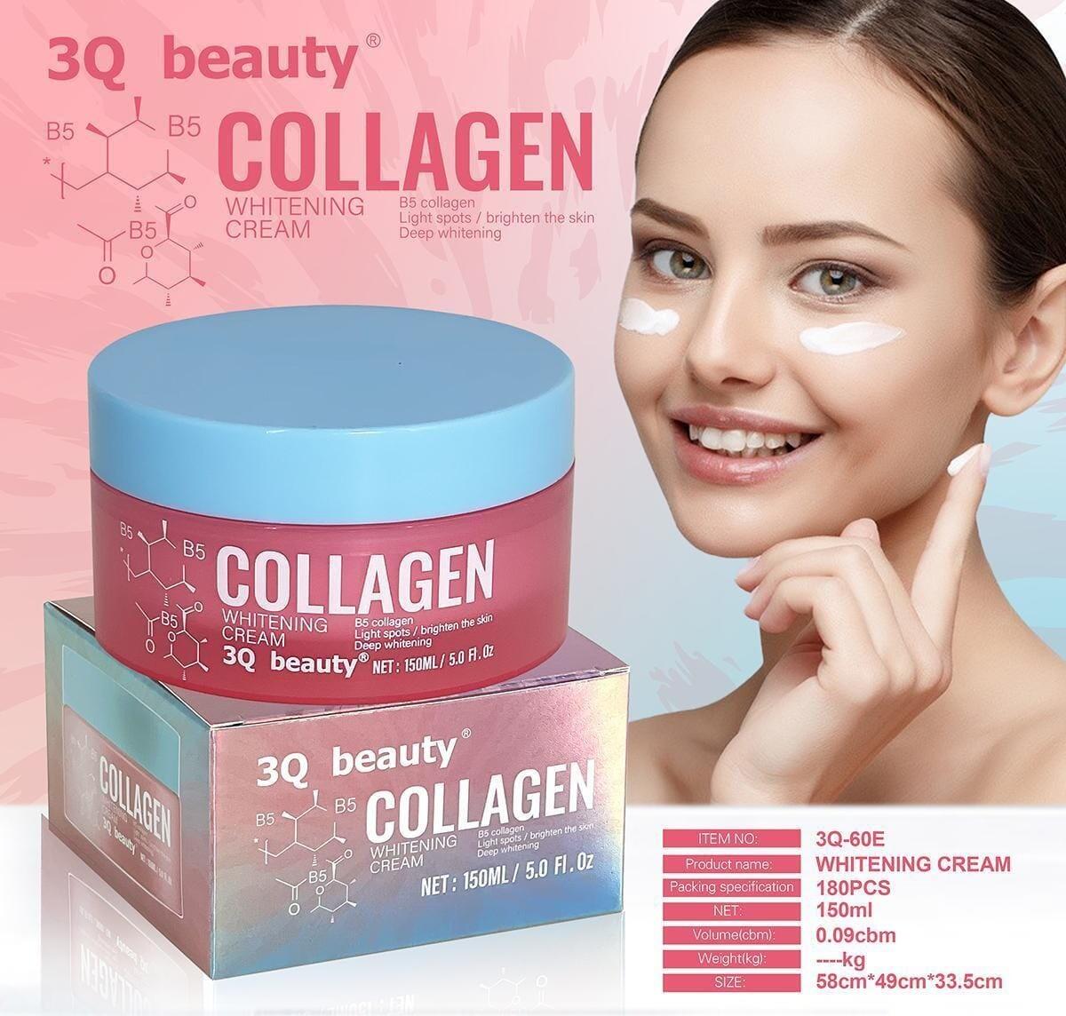 Crema Blanqueadora de Colágeno 150ml – Piel Radiante, Firme y con Tono Uniforme Todos los Días